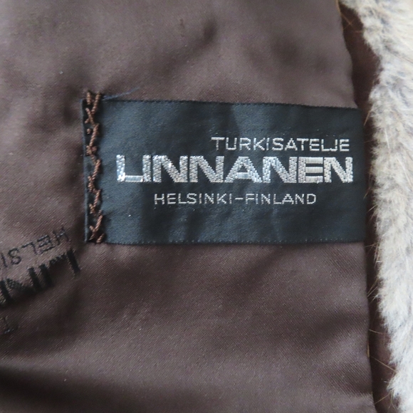 vintage turkisatelje linnanen mink fur coat helsinki finland keska closure S - Picture 5 of 7